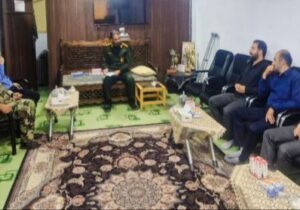 دیدار صمیمانه فرمانده سپاه امام محمدباقر علیه السلام با مدیر ورزش و جوانان بخش آسارا