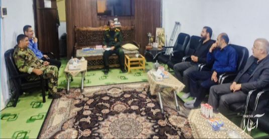 دیدار صمیمانه فرمانده سپاه امام محمدباقر علیه السلام با مدیر ورزش و جوانان بخش آسارا