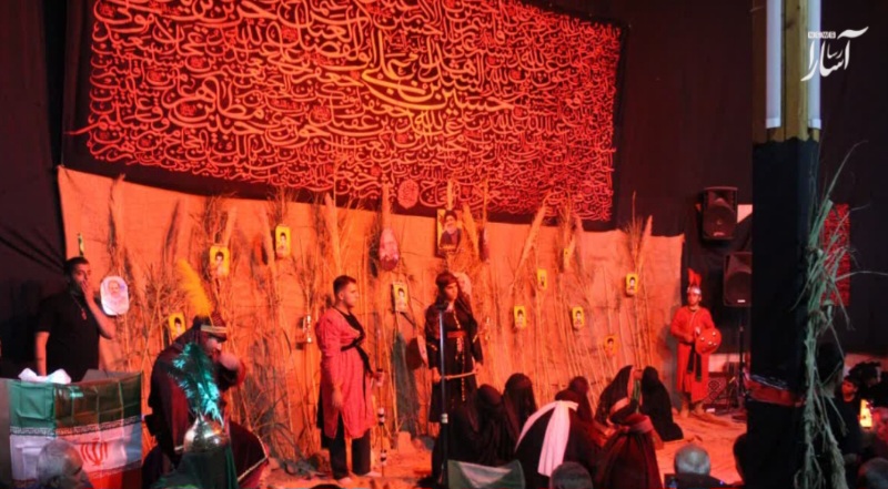 اجرای نمایش مذهبی در روستای مورود