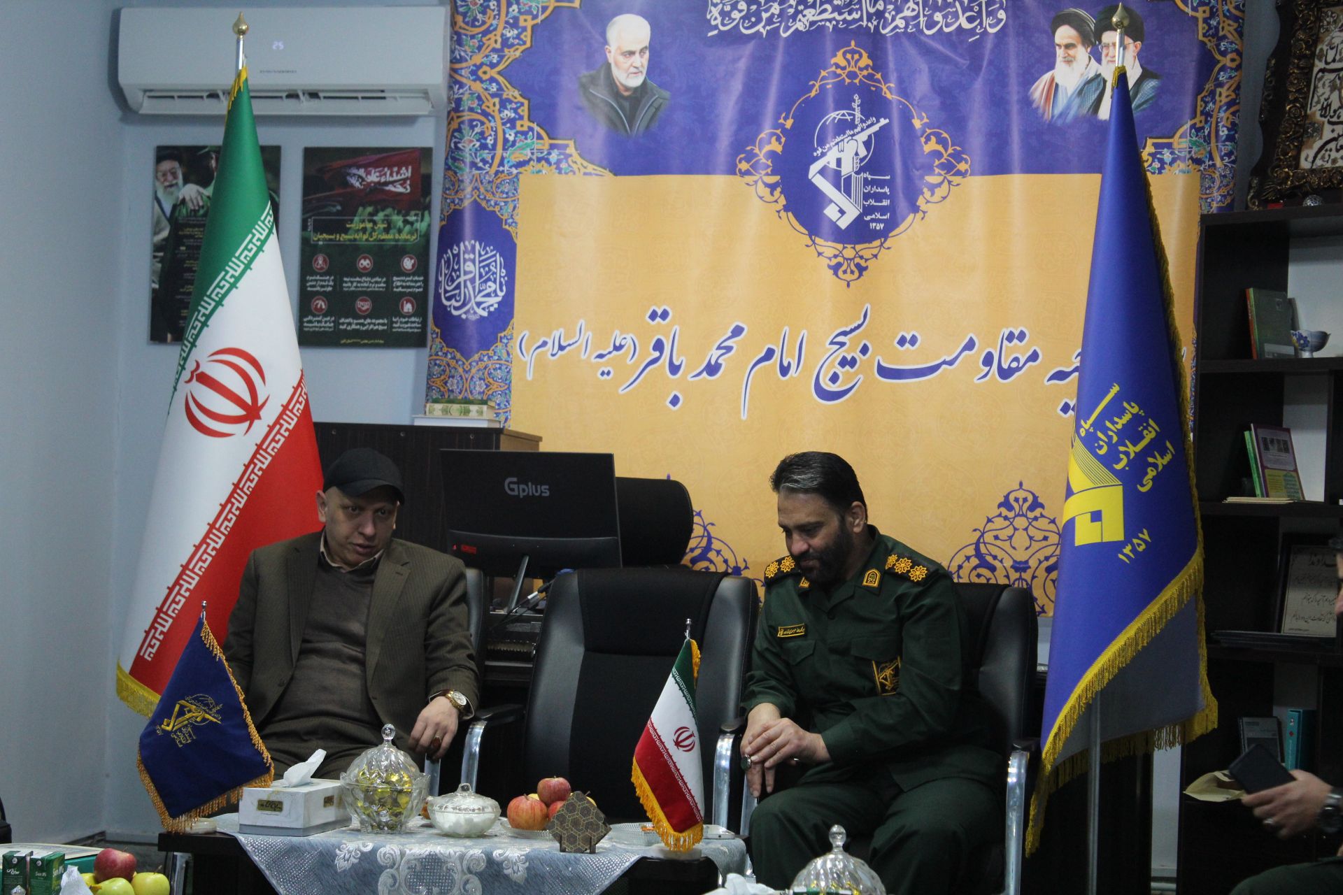 دیدار بخشدار و رئیس شورای اسلامی بخش آسارا بافرمانده سپاه بخش آسارا