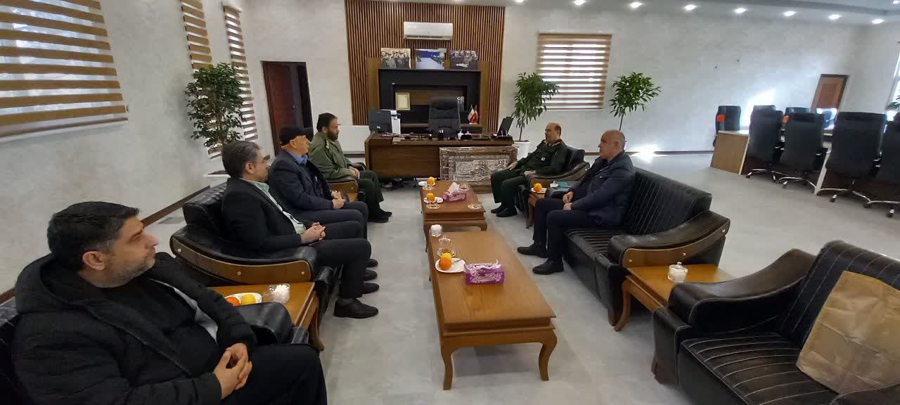 دیدار مسئولین و مدیران بخش آسارا ، با فرمانده سپاه امام حسن مجتبی (ع)