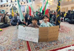 خروش اهالی بخش آسارا در چهل و نهمین شب وحدت و همبستگی