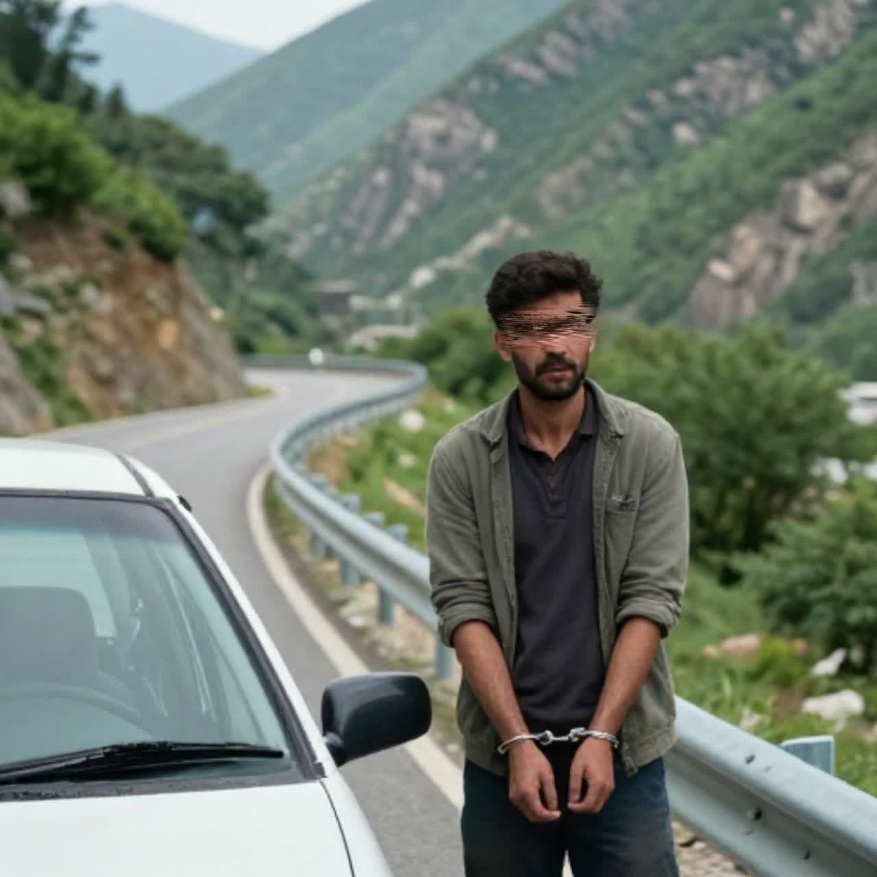 دستگیری سارق لوازم داخل خودرو در جاده چالوس کرج