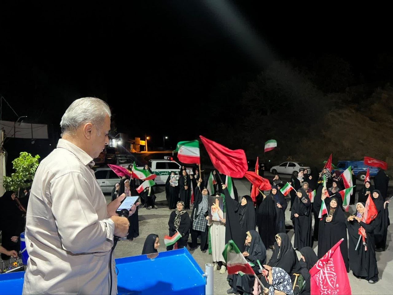 خروش اهالی آسارا در تجمع ۱۸۳م؛ بیعت با آرمان‌های رهبر شهید