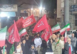 برگزاری ۱۸۶مین «تجمع اقتدار» در بخش آسارا در محکومیت جنایات صهیونیستی