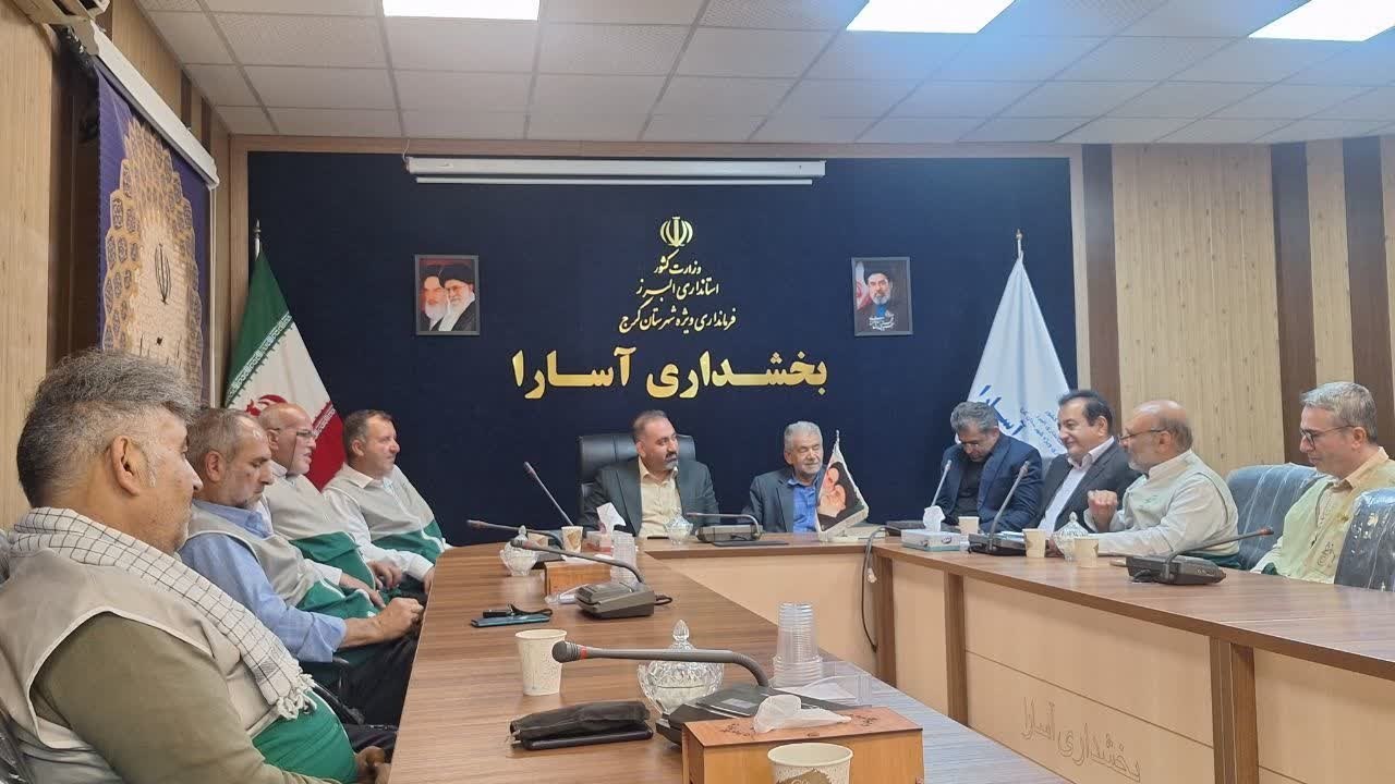 اعلام آمادگی بخشدار آسارا برای همراهی با خادمیاران رضوی