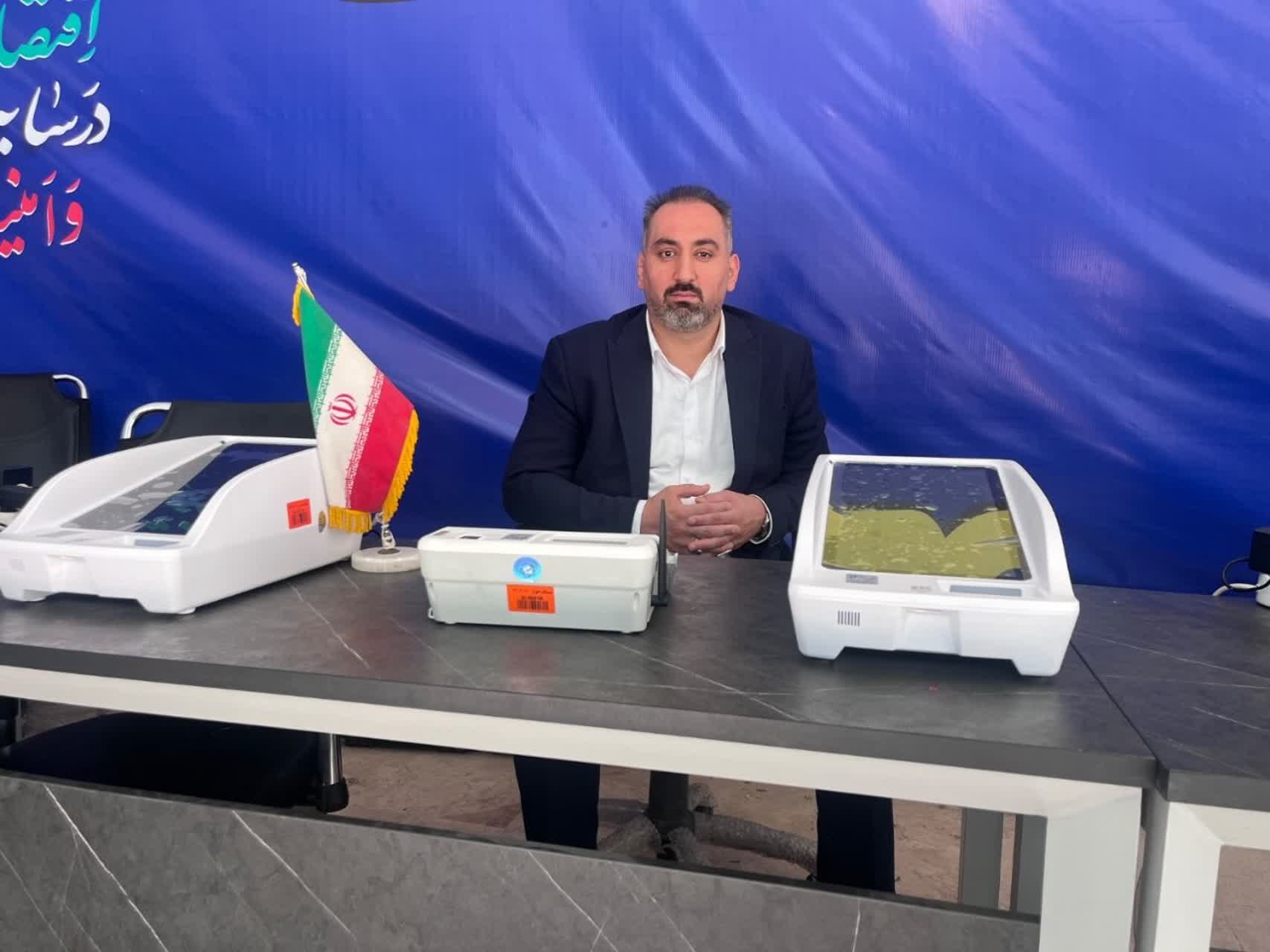 حضور بخشدار آسارا در مانور انتخابات الکترونیکی استان البرز