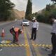 نصب رفلکتورهای ایمنی در محور کرج–کندوان محدوده آسارا با هدف کنترل سرعت